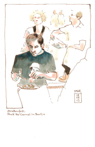 Andres eating stairs