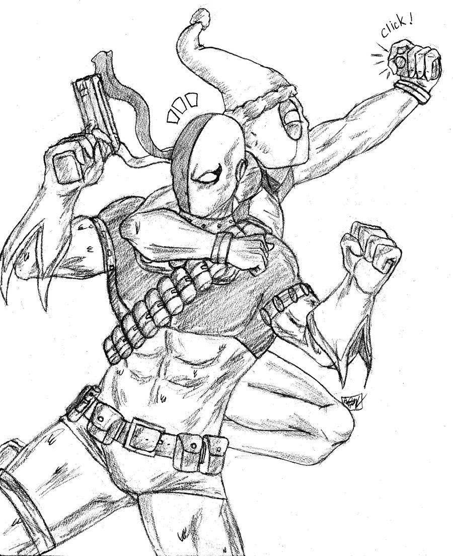 Wolverine Vs Deadpool Drawing Coloring Coloring Pages