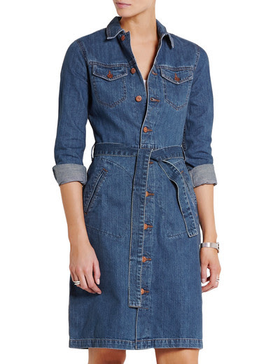 Madewell Belted denim shirt dress NET A PORTER COM Madewell Belted denim shirt dress NET A PORTER COM