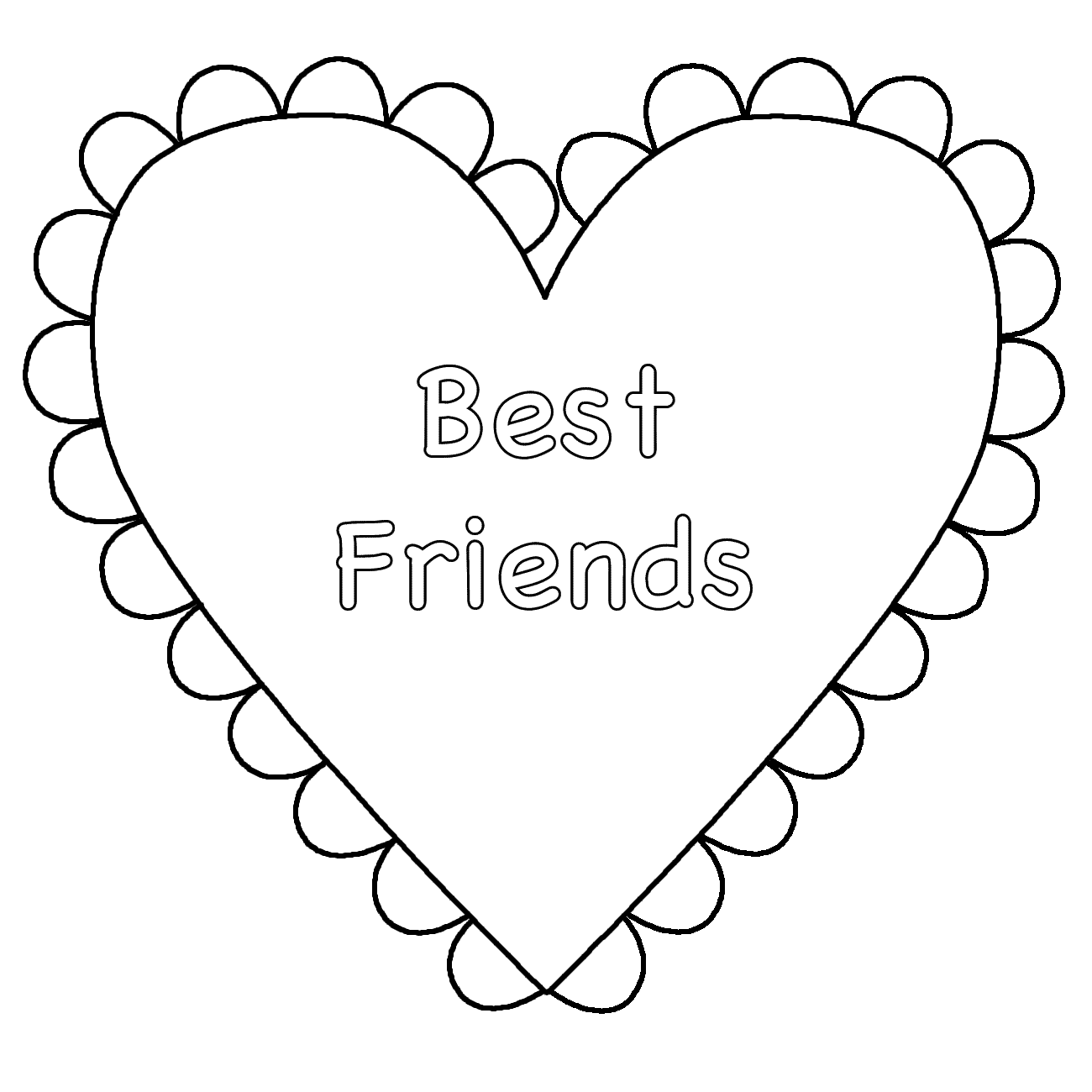 Download Bff coloring pages to download and print for free