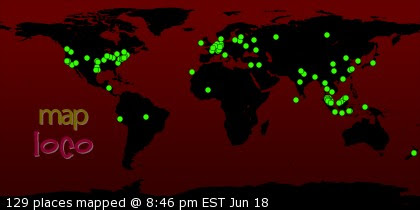 Locations of Site Visitors
