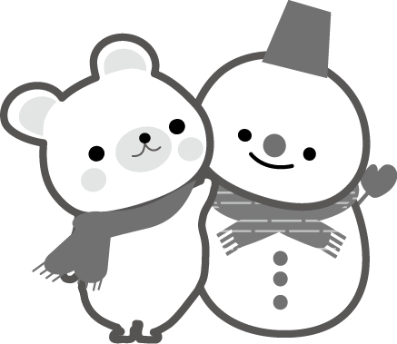 冬のイラスト 雪だるま 無料イラストフリー素材