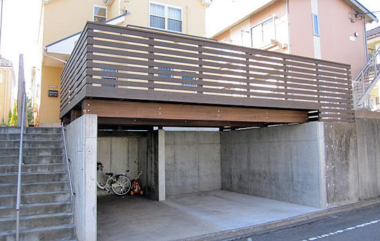 カーポートウッドデッキ スペースウッド