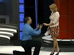 Popping the question: Vince proposed to the news anchor telling her that 'all our pieces are falling together'