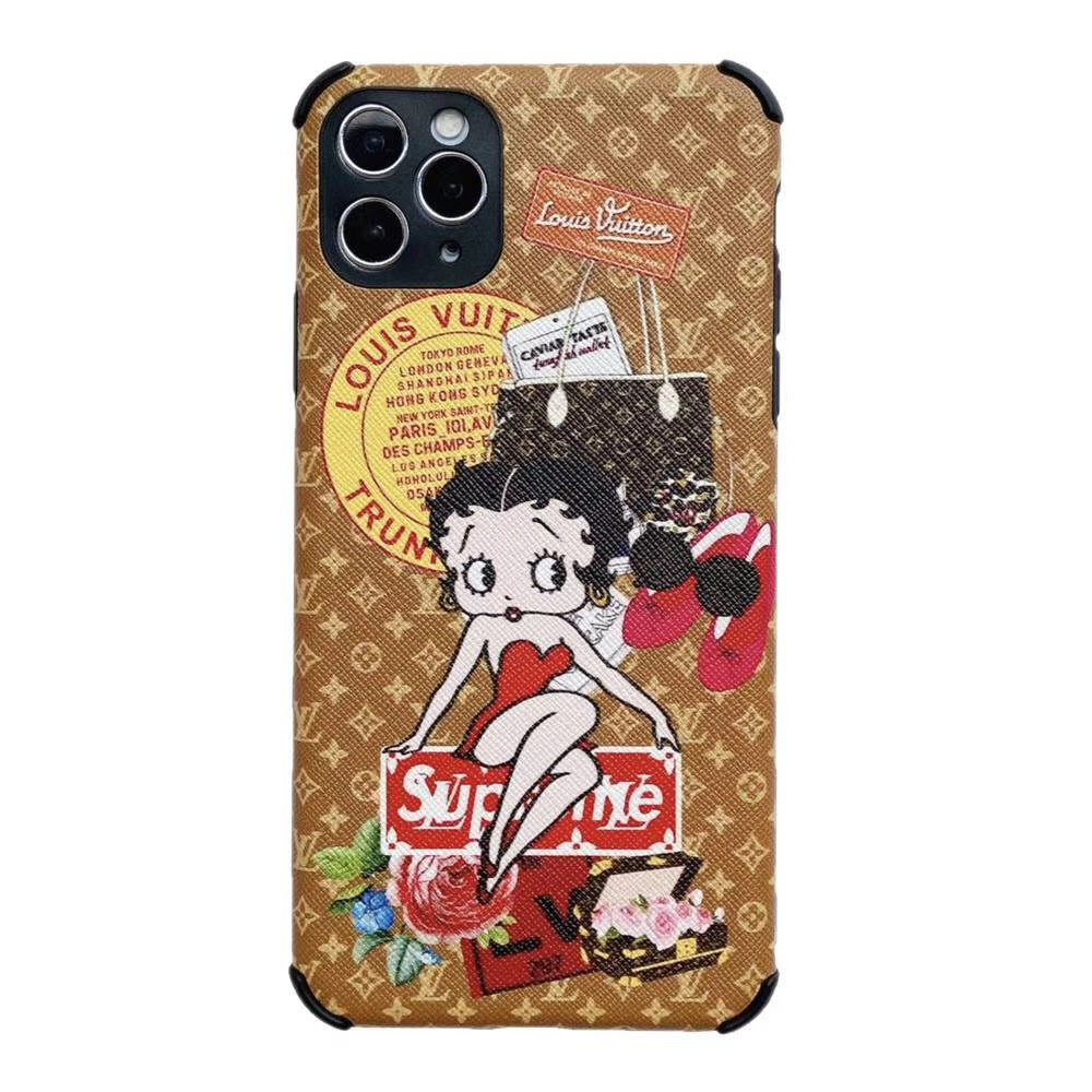 シュプリーム ヴィトンコラボ Iphone 12 12 Pro 11 11pro Maxケース 可愛いベティ ルイヴィトン Iphone11proカバー