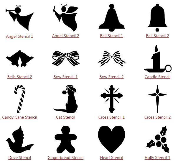 Printable Christmas Stencils  AllFreeChristmasCrafts.com
