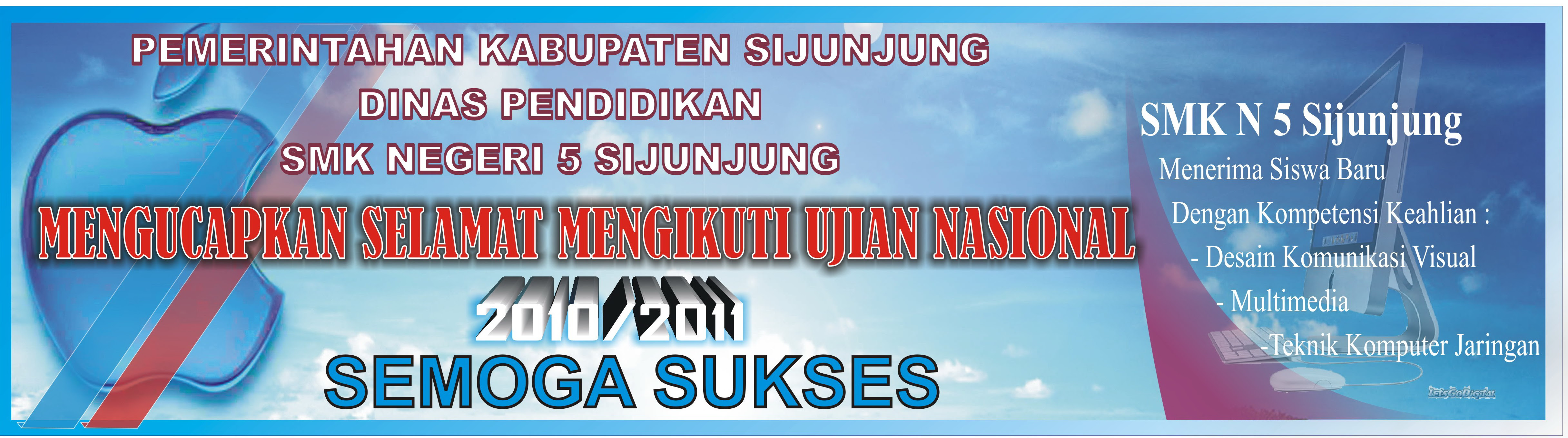 Spanduk Selamat Ujian Nasional smk5sjj Spanduk Selamat Ujian Nasional smk5sjj