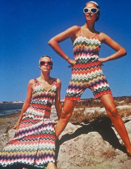 Hitting their stride in the early 1970′s, Missoni started out as a small knitwear workshop in Gallarate, Italy, in 1953 opened by founders Rosita and Ottavio.