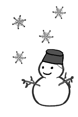 雪だるま 雪合戦 冬のイラスト素材 無料テンプレート