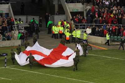 St George Flag Leaves the Pitch