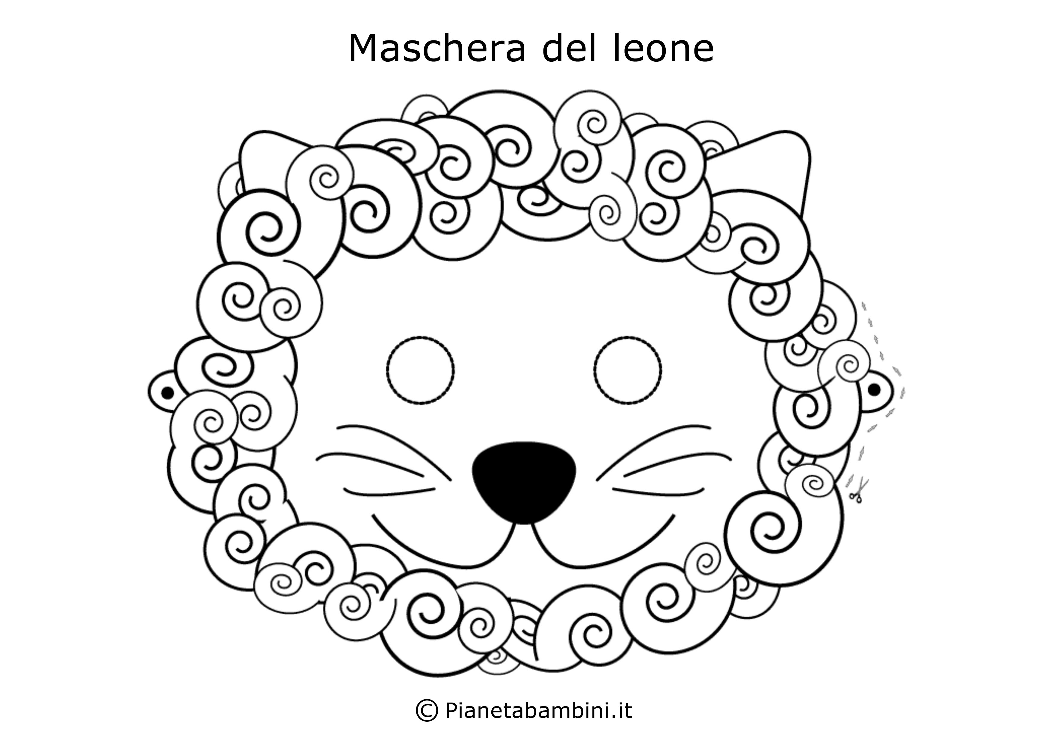 12 pdf di tutte le maschere di animali