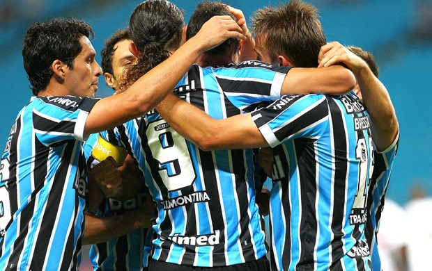 Comemoração do Grêmio contra o Vasco (Foto: Lucas Uebel / Grêmio FBPA)