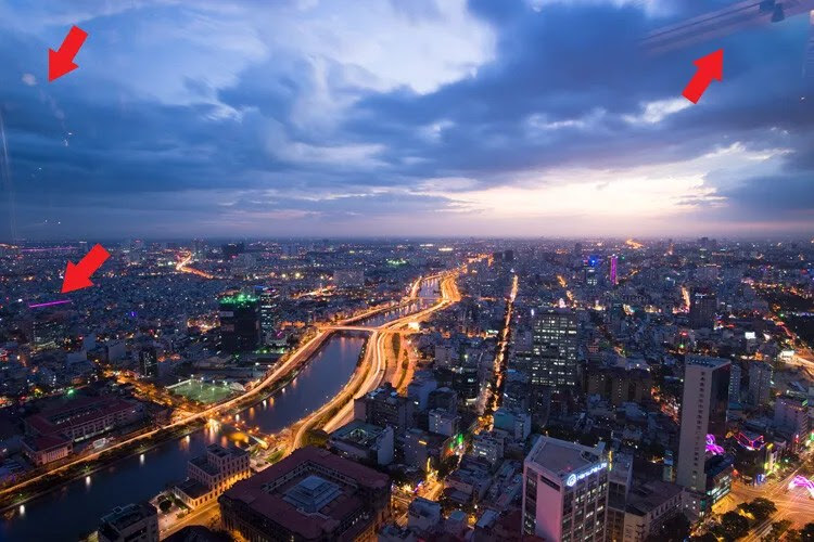 Reflections - Tips for Shooting Through the Glass Window of an Observation Deck at Blue Hour