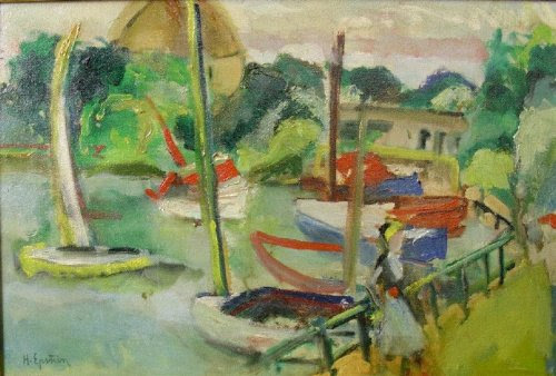 Pier 100% Hand painted Classic Art Oil on Canvas Painting