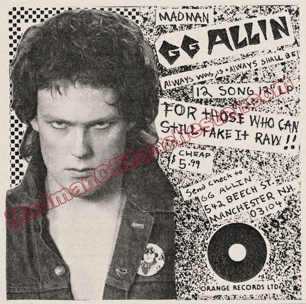 GG Allin ad