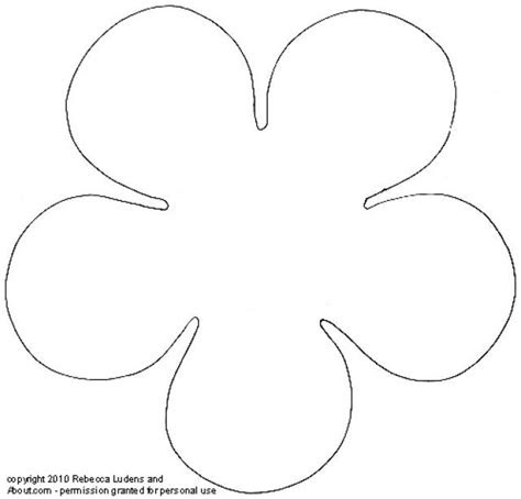  flower template 1 felt flower template felt flowers patterns paper