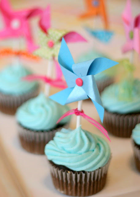 Blue Pinwheel