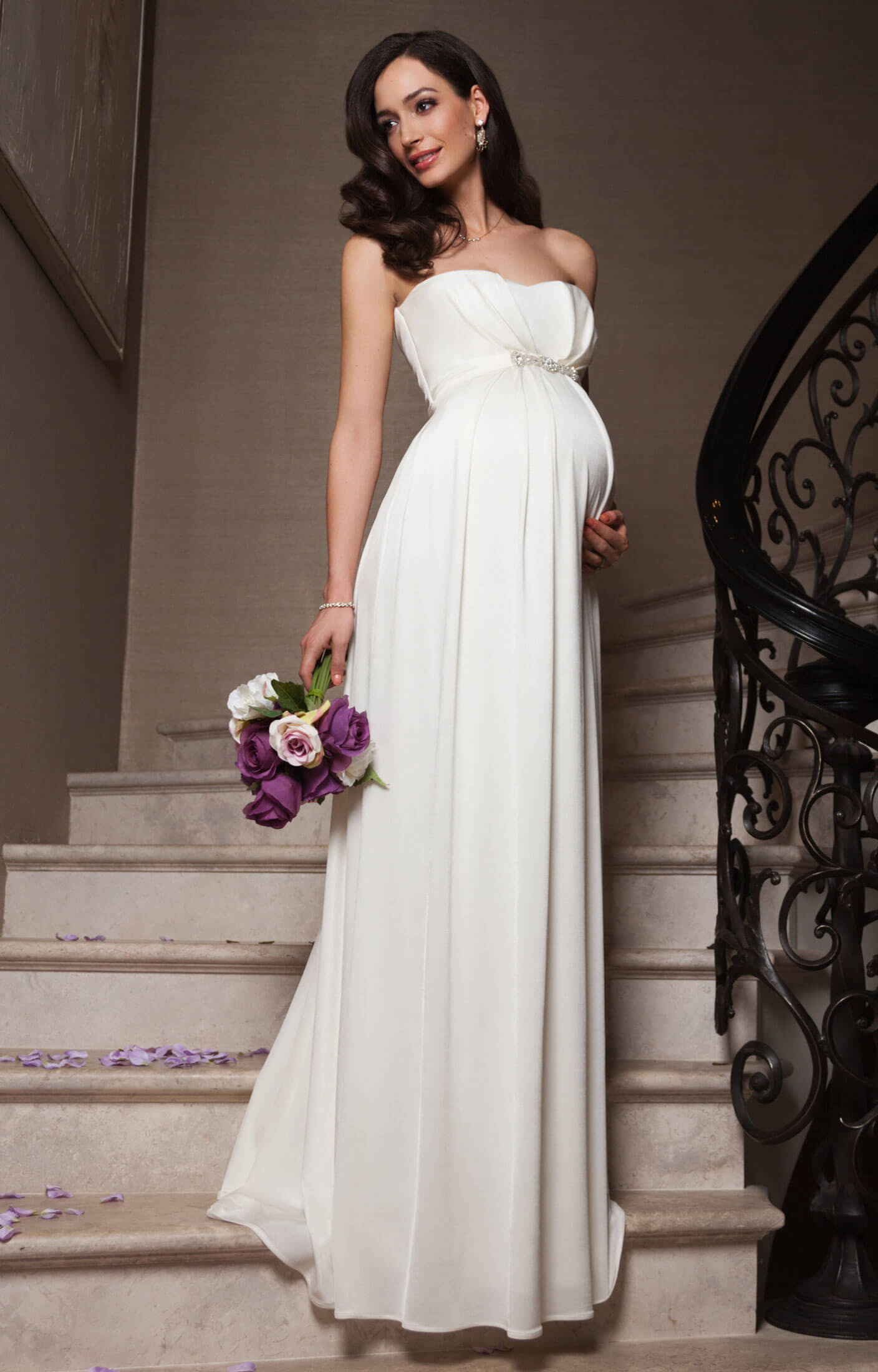 Annabella Maternity Wedding Gown Ivory Maternity Annabella Maternity Wedding Gown Ivory Maternity