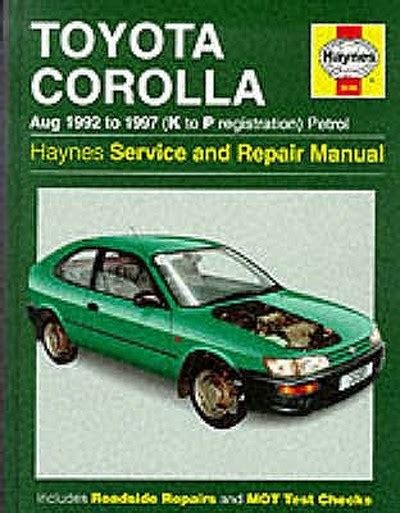 eBook Toyota Corolla 92 97 Service Manual