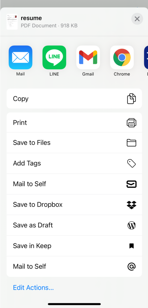 Iphoneで履歴書作成はindeedのアプリが使いやすい