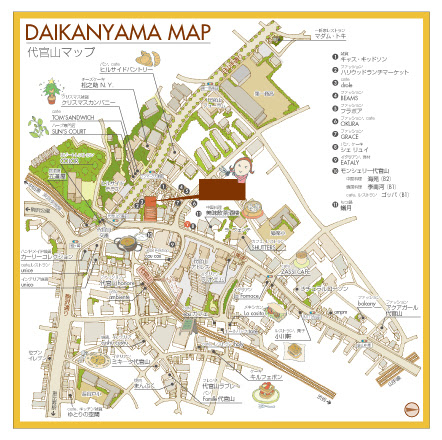 地図作成 イラストマップ作成実例