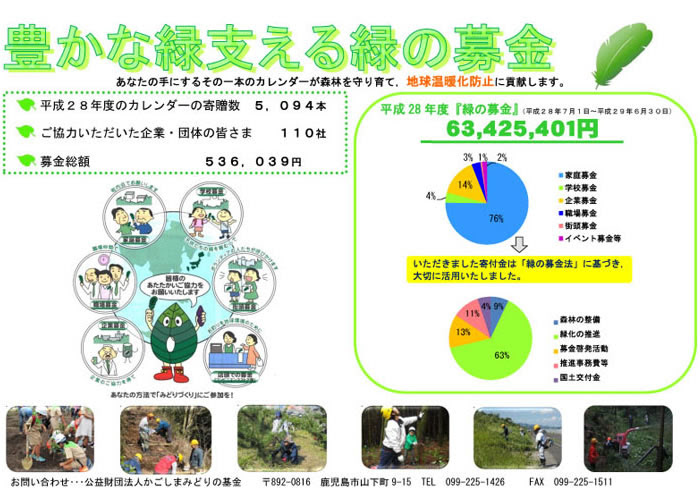 お知らせ 平成29年度 公益財団法人かごしまみどりの基金