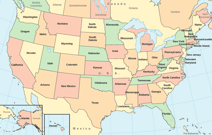 Map Of The United States