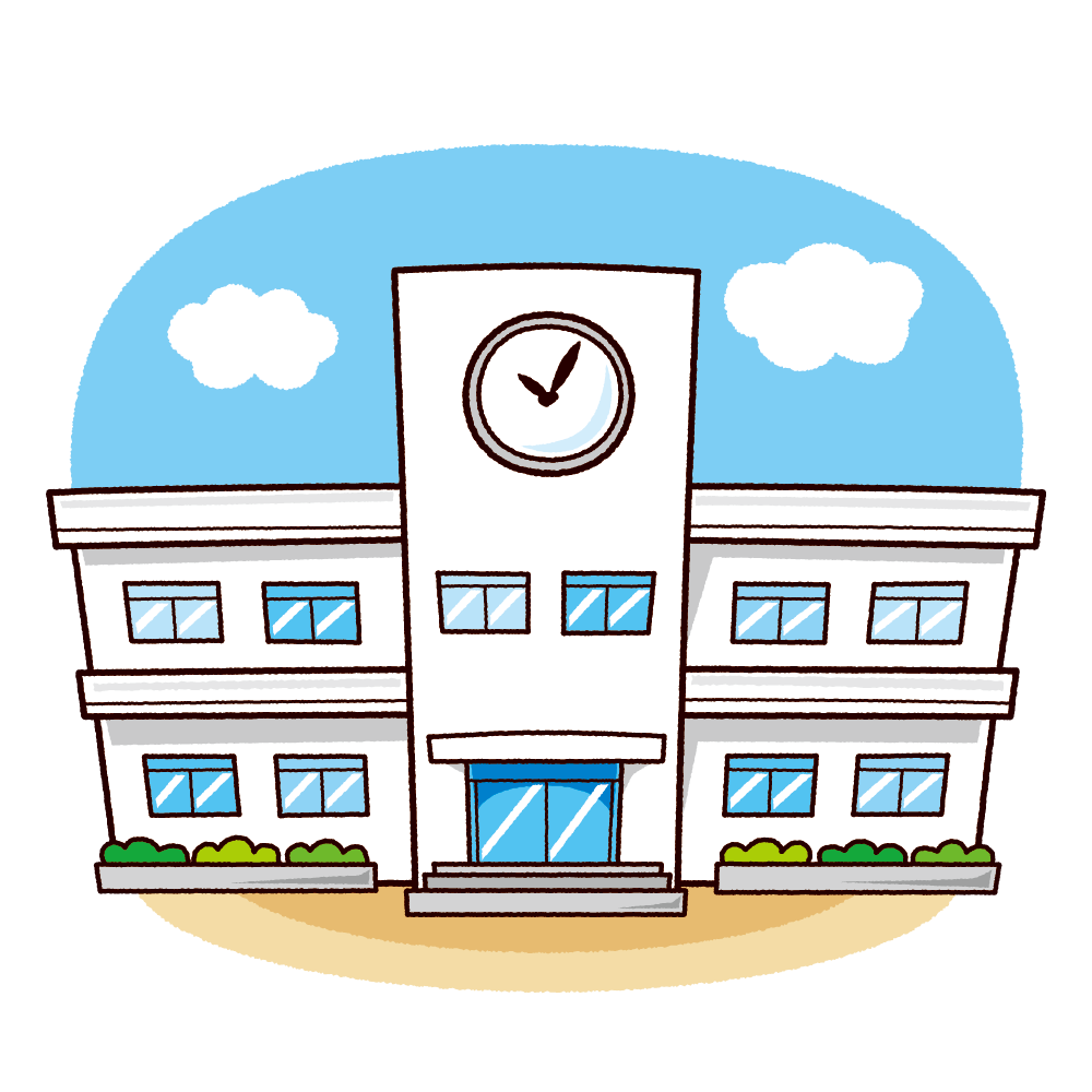 学校のイラスト 校舎 イラストくん