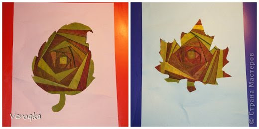 Поделка изделие День учителя Праздник осени Айрис фолдинг Осенняя поделка по мастер-классу Т Просняковой Бумага Листья фото 1