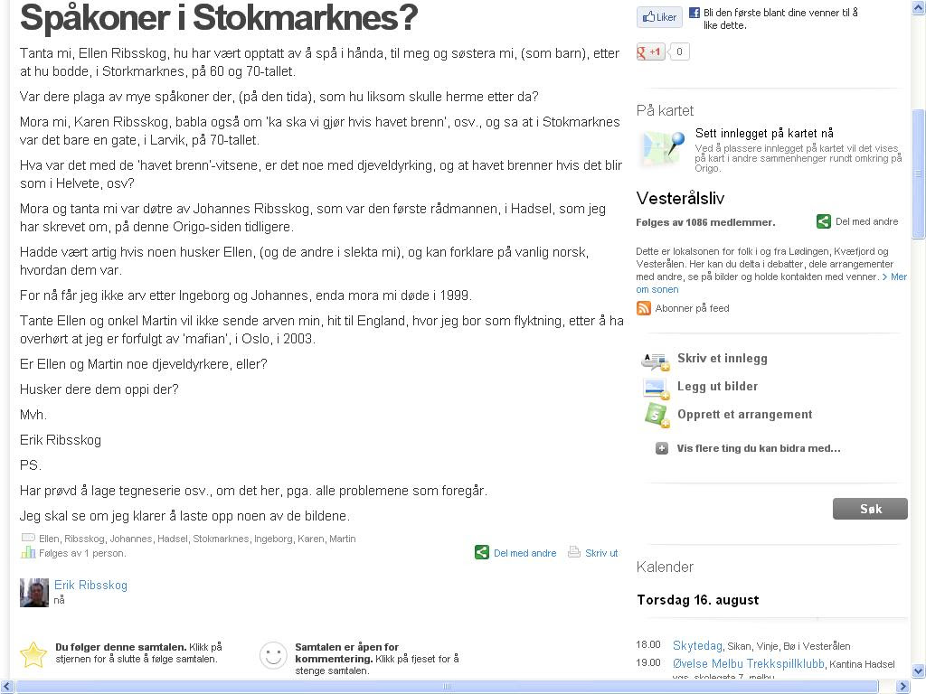 origo vesterålsliv