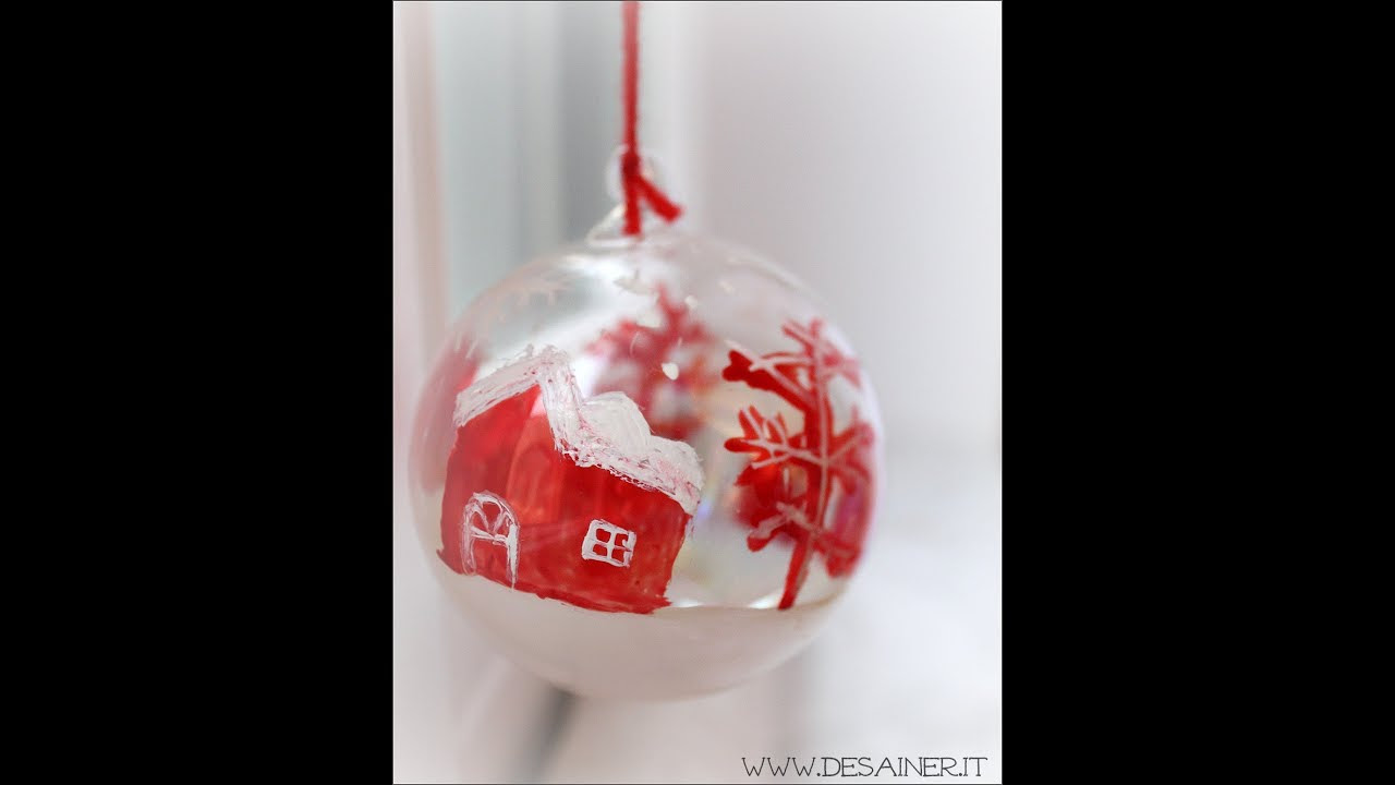 Palline di Natale in vetro - Fai da Te - YouTube