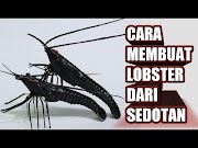 Inilah Cara Membuat Lobster Dari Sedotan Plastik, Paling Seru!