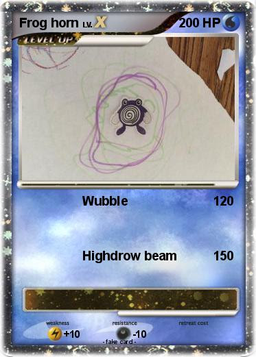 Pokémon Frog horn - Wubble - My Pokemon Card