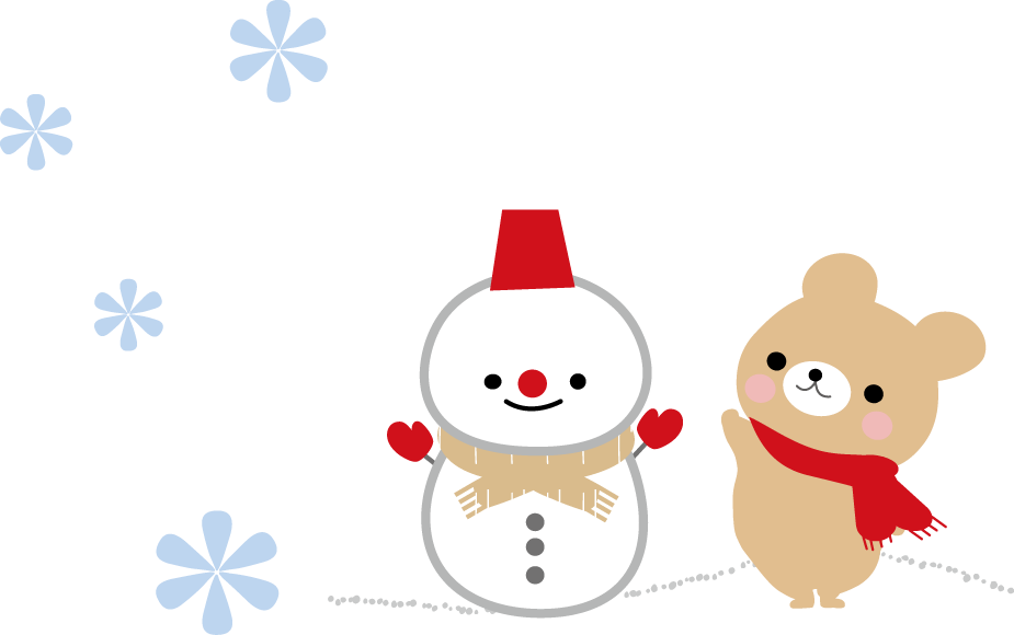 冬のイラスト 雪だるま 無料イラストフリー素材