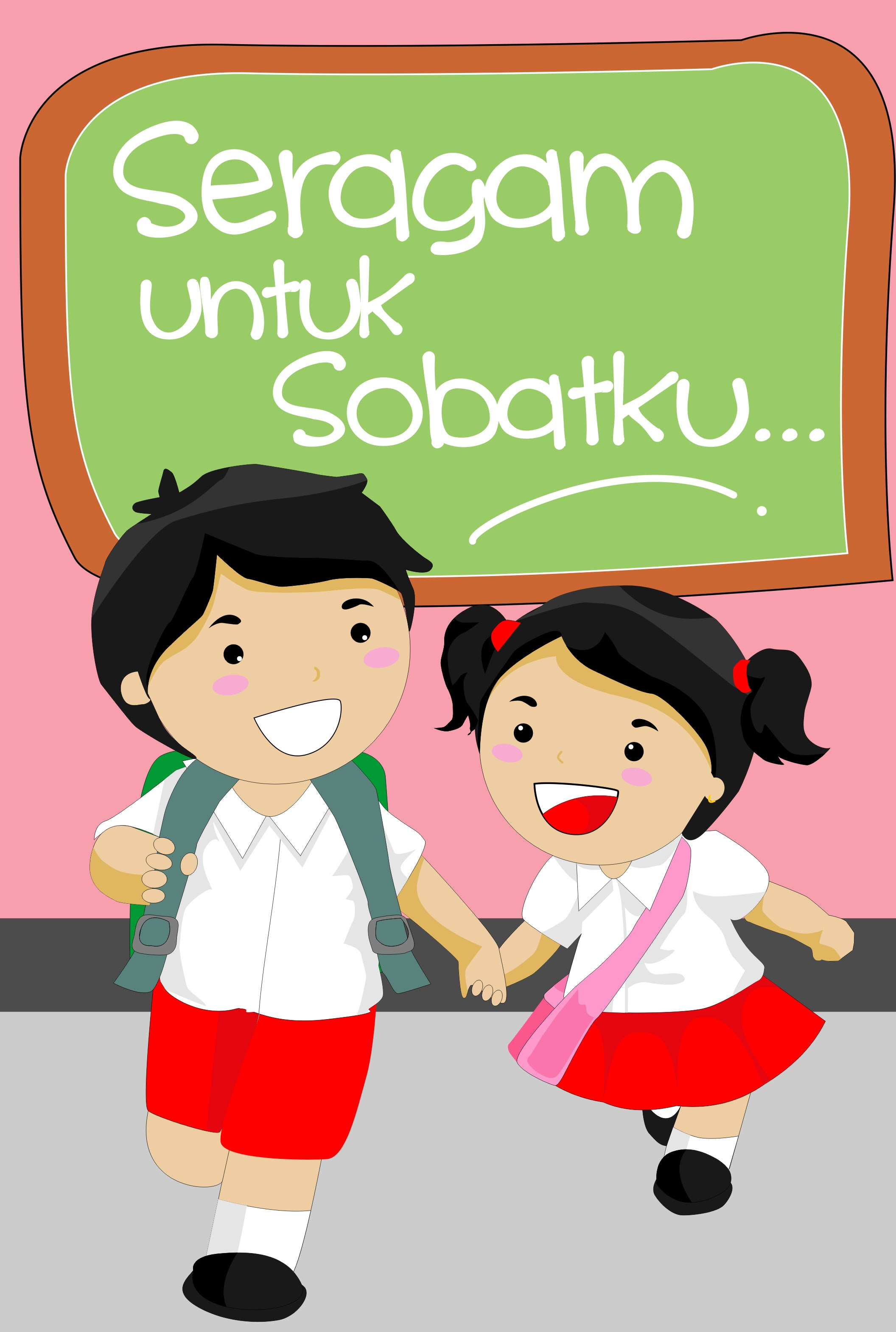 Gambar Anak  Sekolah  Vektor Nusagates