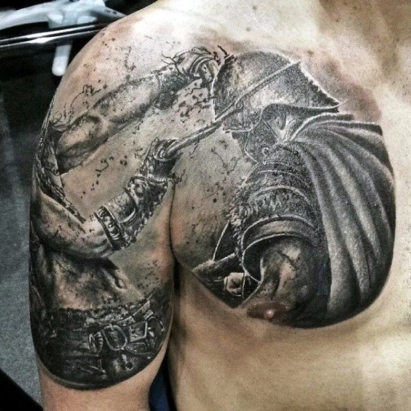 Roman Warrior Tattoo Designs - 17 of the Most Powerful Warrior Tattoo Designs / These mighty caricatures can sum up your conquests with unrivaled aesthetic boldness.