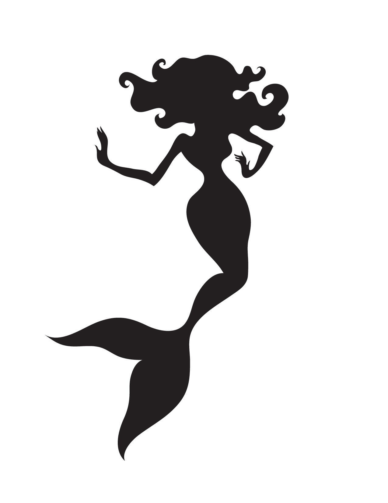 Free Free 321 Mermaid Tail Outline Svg SVG PNG EPS DXF File