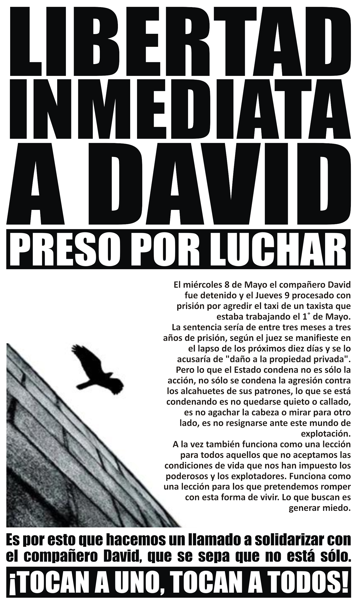 LIBERTAD INMEDIATA PARA DAVID