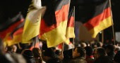 Marcia di Pegida a Dresda. ARNO BURGI/AFP/Getty Images