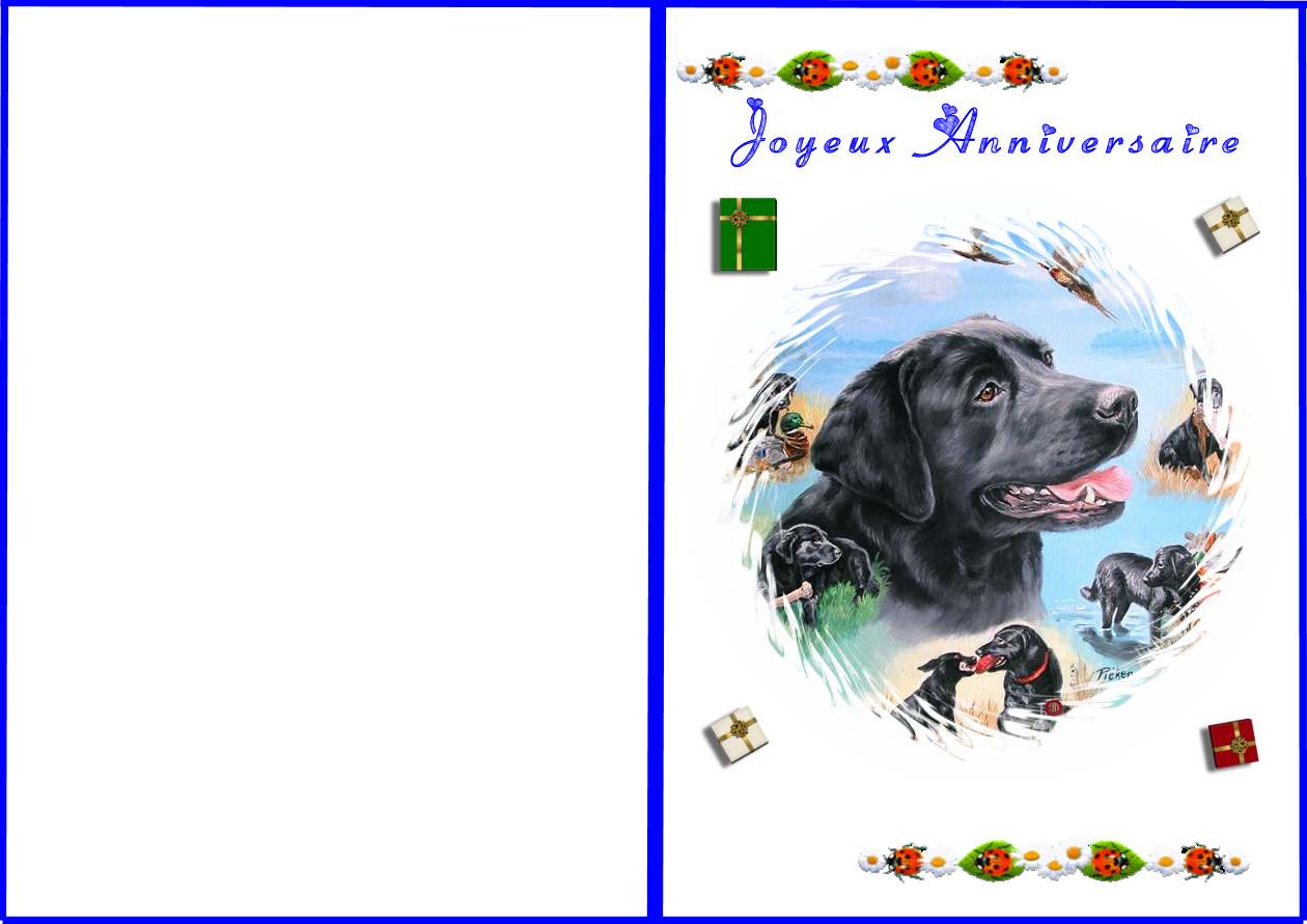 Carte Anniversaire Chien