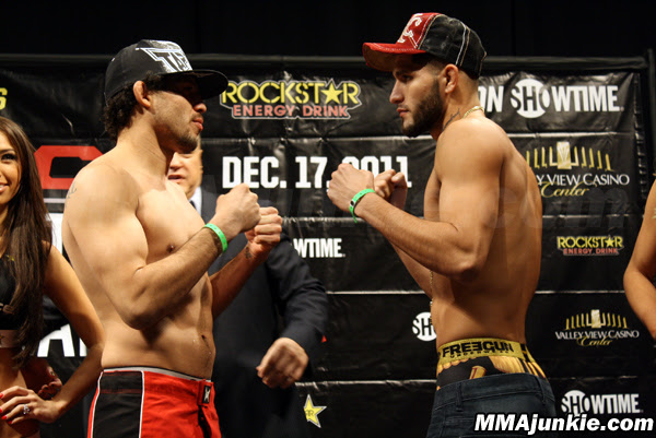 Strikeforce weigh-in: With title fights official, is Masvidal focused?
