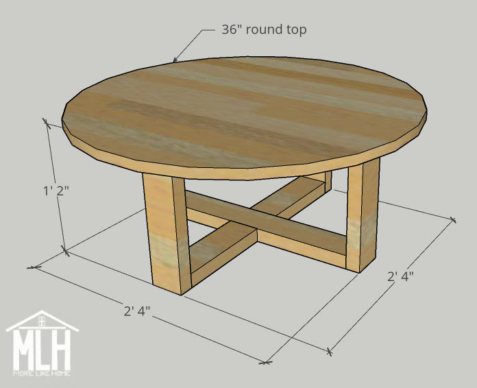 More Like Home Round Coffee Tables 4 Easy To Build Styles Day 10