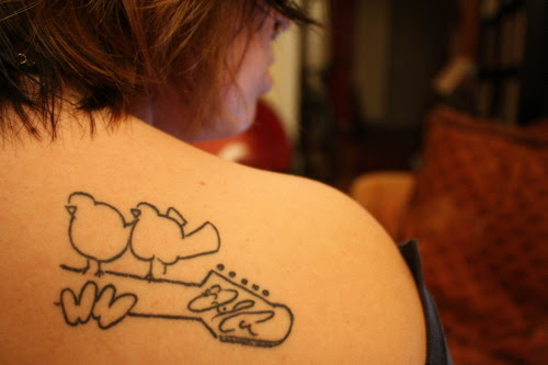 girl with tattoo