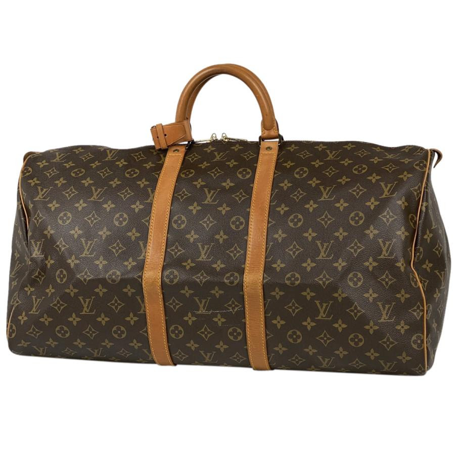 ボストンバッグ キーポル バイセルオンライン モノグラム ファッション Louis モノグラム ビジネス ハンドバッグ ルイ ヴィトン 旅行 店 ブラウン キーポル 出張 レディース 中古 Vuitton M 55