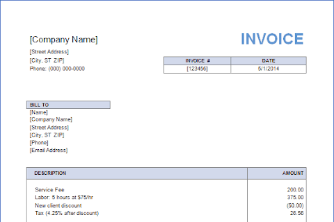 How To Do An Invoice In Word