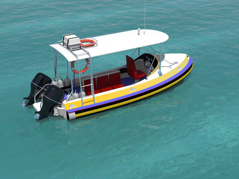 Small rib dive boat - Boat Design Net Gallery