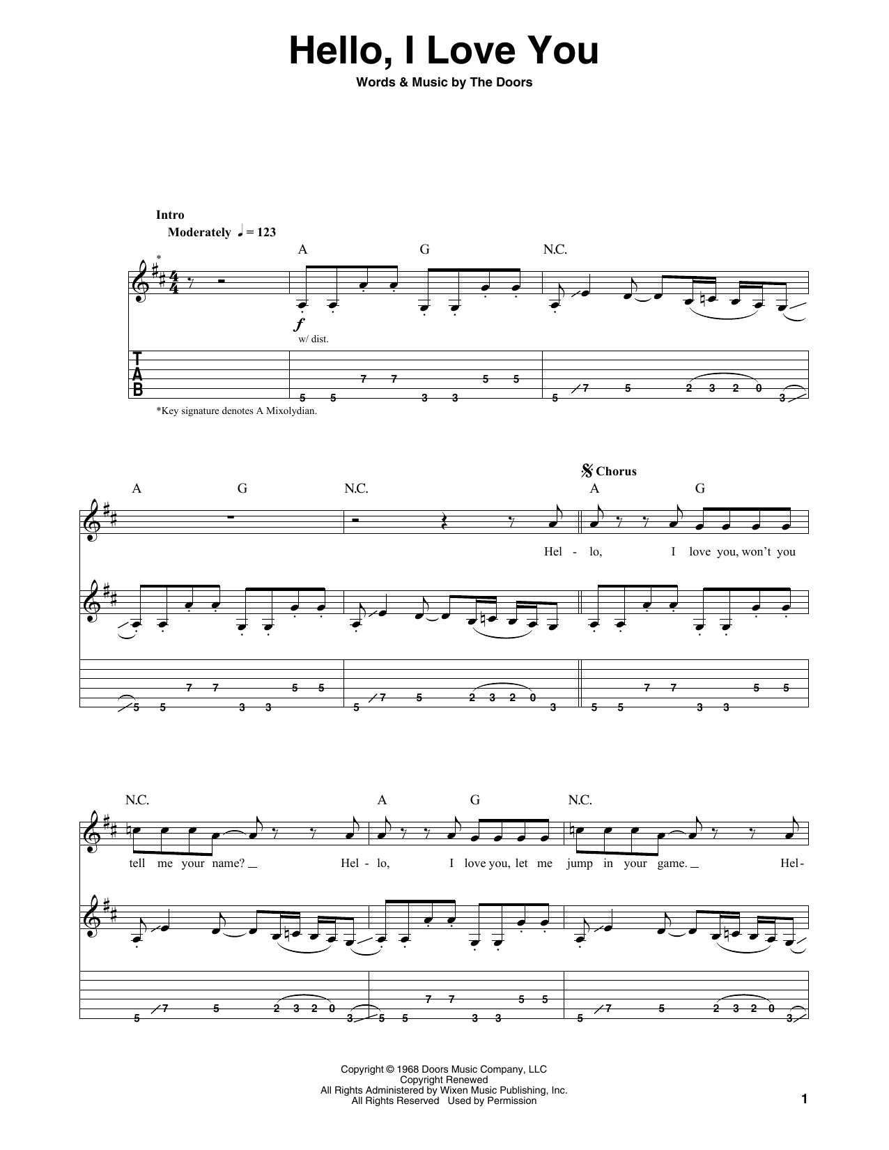 How To Play Touch Me By The Doors On Guitar