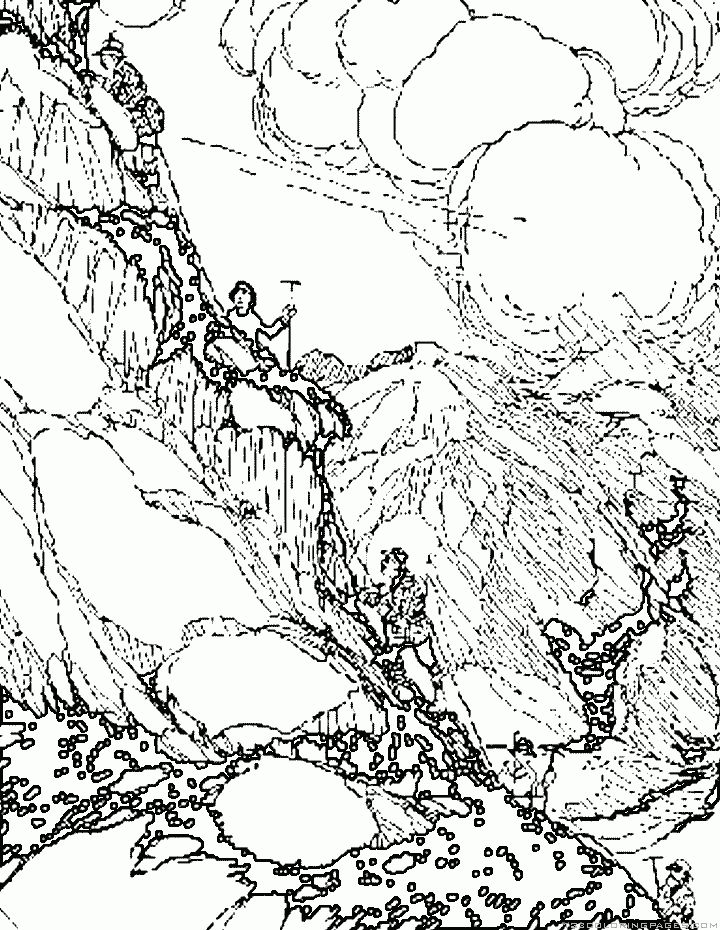 Landscape Coloring Pages Landscape coloring pages for adults water landscapes coloring.