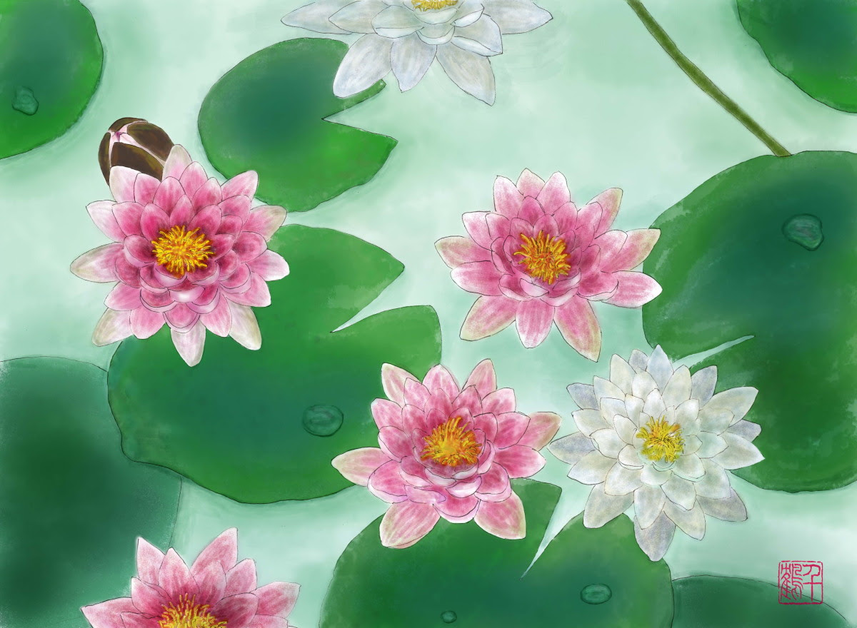 Zuzu Log 001花 イラスト