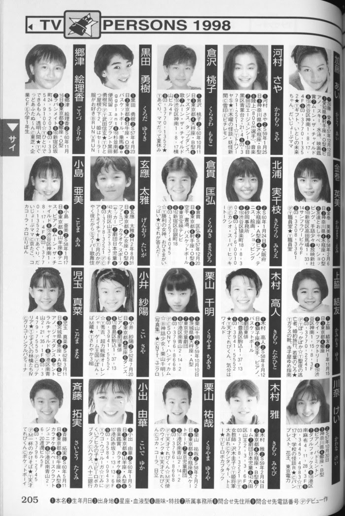 ねみみにミミズ本店新社屋 1998年子役名鑑 1 3